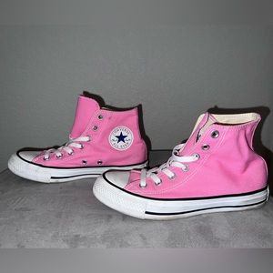Bright Pink Converse Chuck Taylor Shoes - Women’s size 7